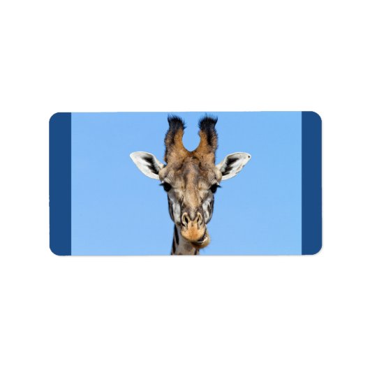 Giraffe Etiket (Voorkant)