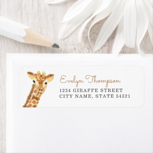Giraffe Etiket (Insitu)