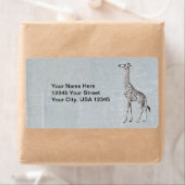  Giraffe Etiket (Insitu)