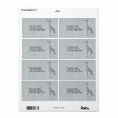  Giraffe Etiket (Full Sheet)