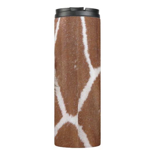 Giraffe Eye Close-up Thermosbeker (Achterkant)