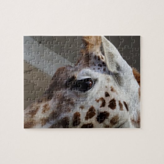 Giraffe Eye Jigzaag Puzzle Legpuzzel (Horizontaal)