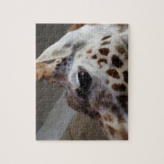 Giraffe Eye Jigzaag Puzzle Legpuzzel (Verticaal)
