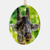 Giraffe Eyelashes Keramisch Ornament (Rechts)