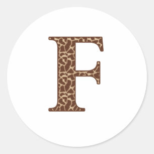 GIRAFFE F RONDE STICKER