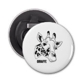 Giraffe face button flesopener (Voorkant)
