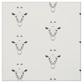 Giraffe Face Silhouette Stof (Swatch)