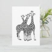 Giraffe familie (Staand voorkant)