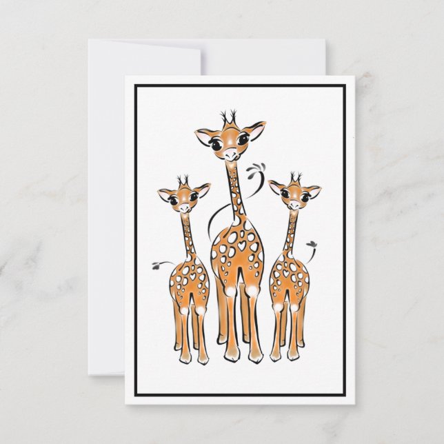 Giraffe Familie (Voorkant)