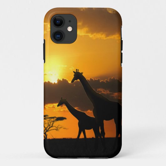 Giraffe Familie 2 Case-Mate iPhone Case (Achterkant)