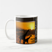 Giraffe Familie 2 Koffiemok (Links)