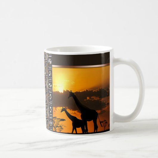 Giraffe Familie 2 Koffiemok (Rechts)