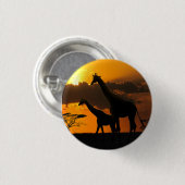 Giraffe Familie 2 Ronde Button 3,2 Cm (Voorkant /achterkant)