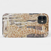Giraffe Familie iPhone 5 Hoesje (Achterkant (horizontaal))
