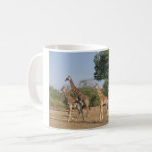 Giraffe Familie koffiemok (Voorkant links)