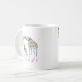 Giraffe familie koffiemok (Voorkant links)