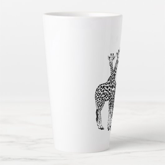 Giraffe familie latte mok (Voorkant)