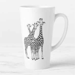 Giraffe familie latte mok