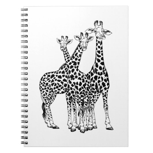 Giraffe familie notitieboek (Voorkant)