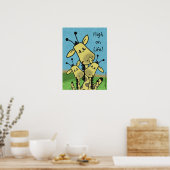 Giraffe Familie Poster (Keuken)