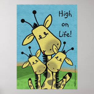 Giraffe Familie Poster