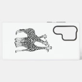 Giraffe familie samsung galaxy hoesje (Achterkant horizontaal)