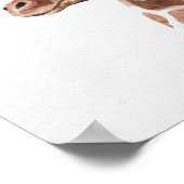 Giraffe-familieportret Familie Vijf, Safari-decora Poster (Hoek)