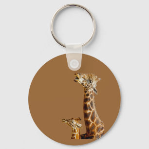 Giraffe Family Cadeft Sleutelhanger