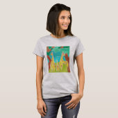Giraffe Family Original Abstract Art T-shirt (Voorkant volledig)