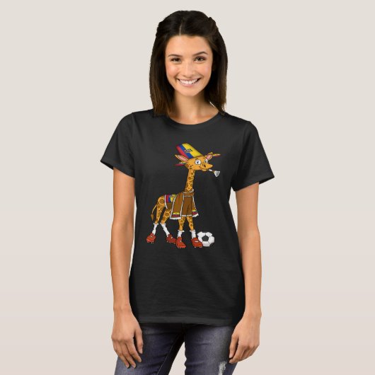 Giraffe fan Ecuador T-shirt (Voorkant volledig)