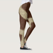 Giraffe Faux Fur Print Leggings (Rechts)
