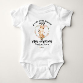 Giraffe Fijne Moederdag met Naam Romper