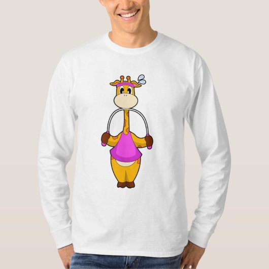 Giraffe Fitness Rope T-shirt (Voorkant)