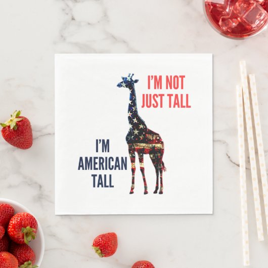 Giraffe Flag Amerika Servet (Insitu)