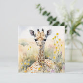 Giraffe Flat Kaart (Staand voorkant)