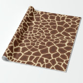 Giraffe Flecken Druck Cadeaupapier (Uitgerold)