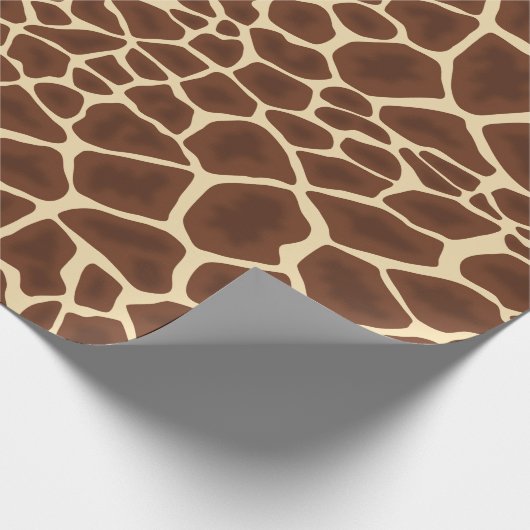 Giraffe Flecken Druck Cadeaupapier (Hoek)