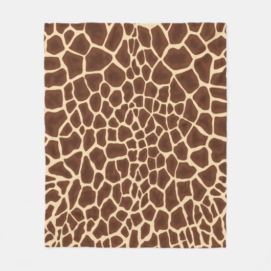 Giraffe Flecken Fleece Deken (Voorkant)