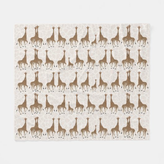 Giraffe Fleece Blanket (Voorkant (Horizontaal))