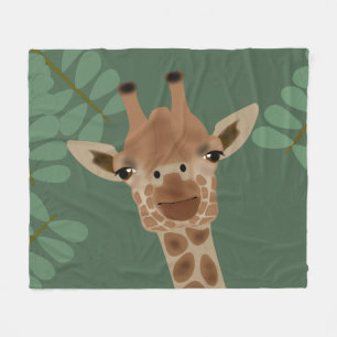 Giraffe Fleece Blanket Deken