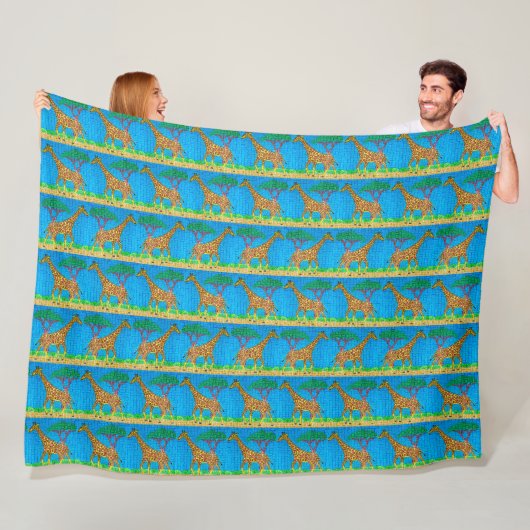 Giraffe - fleece deken (In situ)