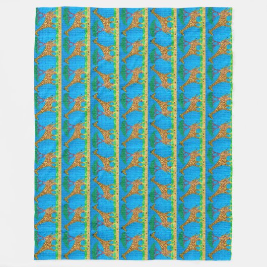 Giraffe - fleece deken (Voorkant)