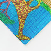 Giraffe - fleece deken (Hoek)