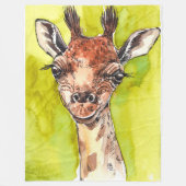 Giraffe Fleece Deken (Voorkant)