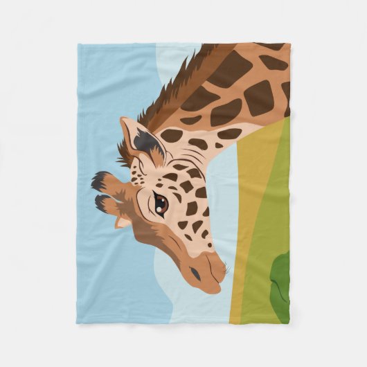 Giraffe Fleece Deken (Voorkant)
