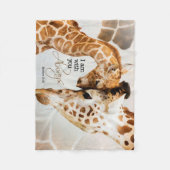 Giraffe fleece deken (Voorkant)