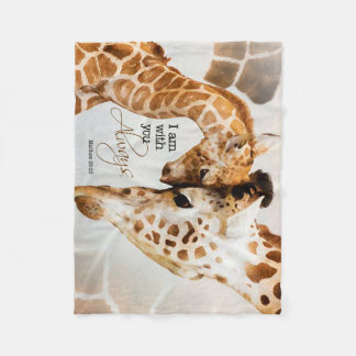 Giraffe fleece deken