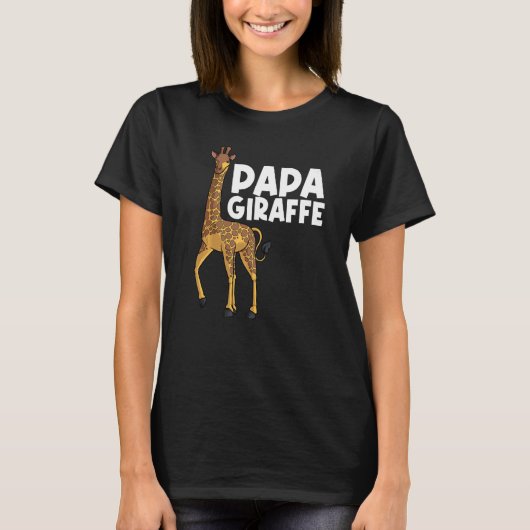 Giraffe For Dad Grandpa Men Giraffe Animal T-shirt (Voorkant)