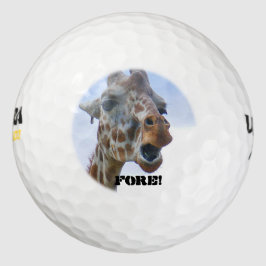 Giraffe "Fore" Golfballen (3)