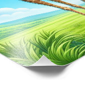 Giraffe Foto Afdruk (Hoek)